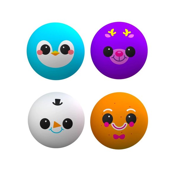 NeeDoh Squishmas Squishkins Squishy The Groovy Glob Stress Ball 4Pack - Picture 4 of 5
